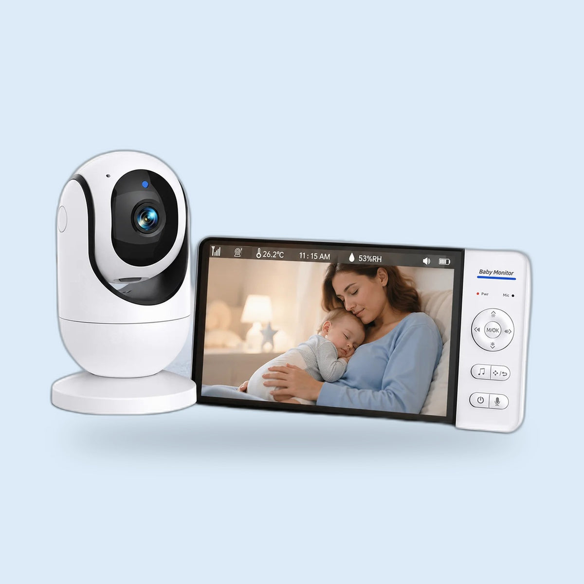 Buggino Aare – Baby monitor in white, view 4