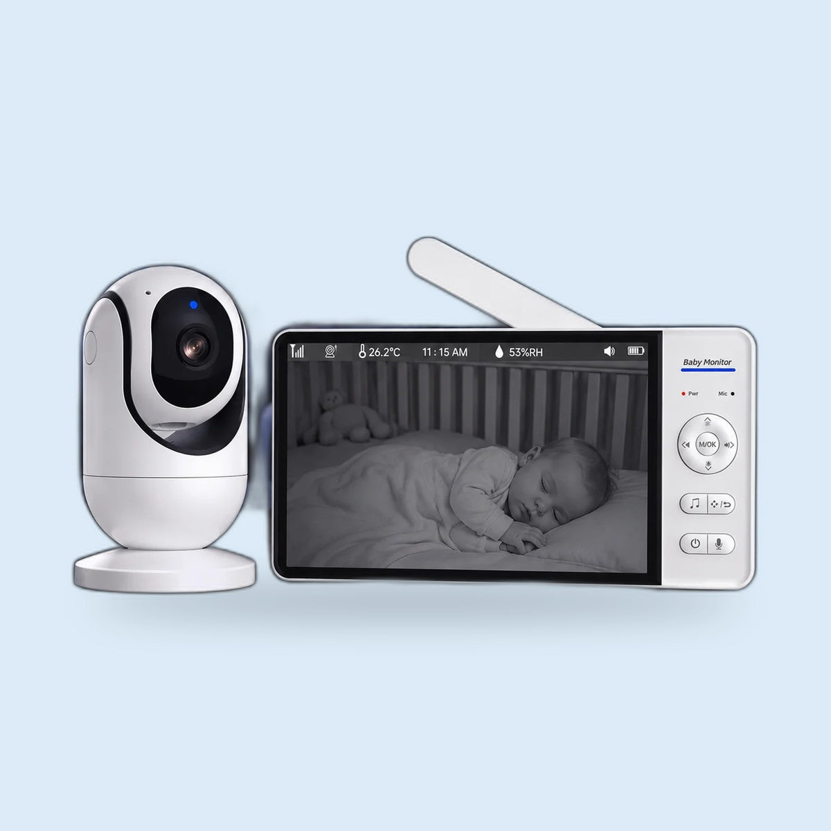 Buggino Aare – Baby monitor in white, view 6