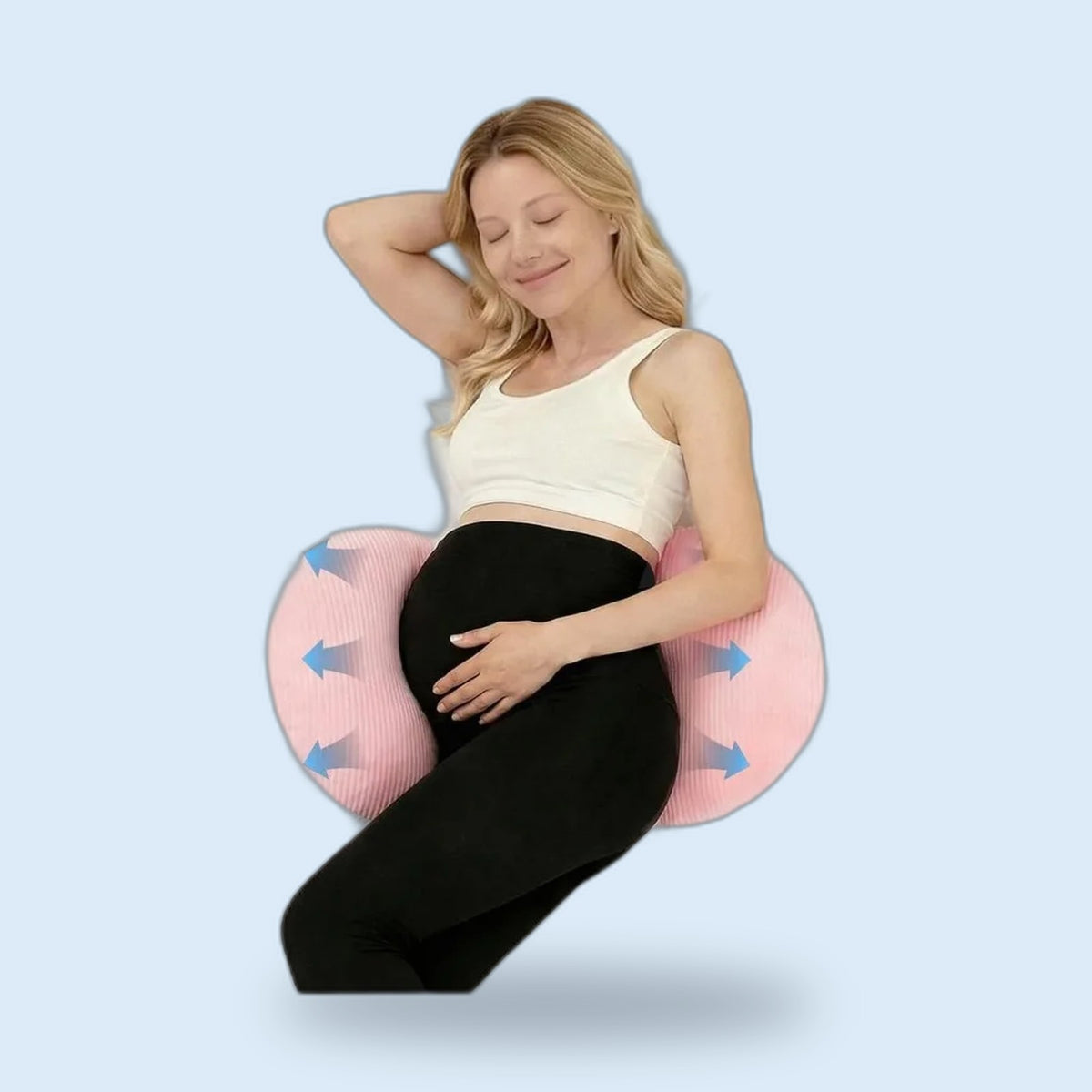 Buggino Augarten – Wedge pillow in pink, view 1