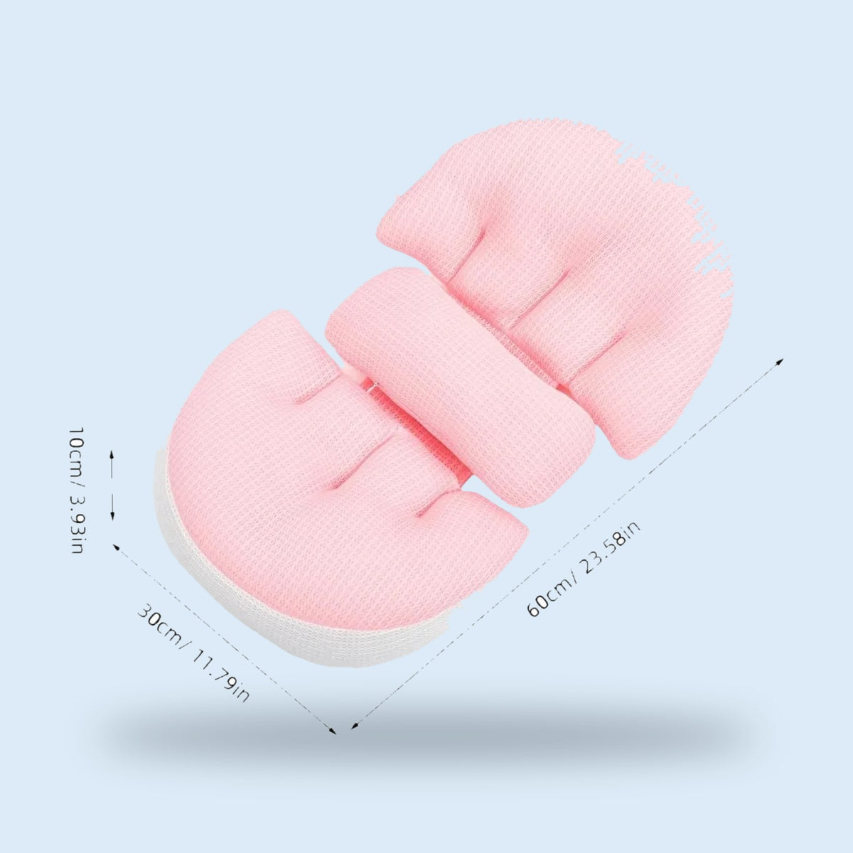 Buggino Augarten – Wedge pillow in pink, view 2