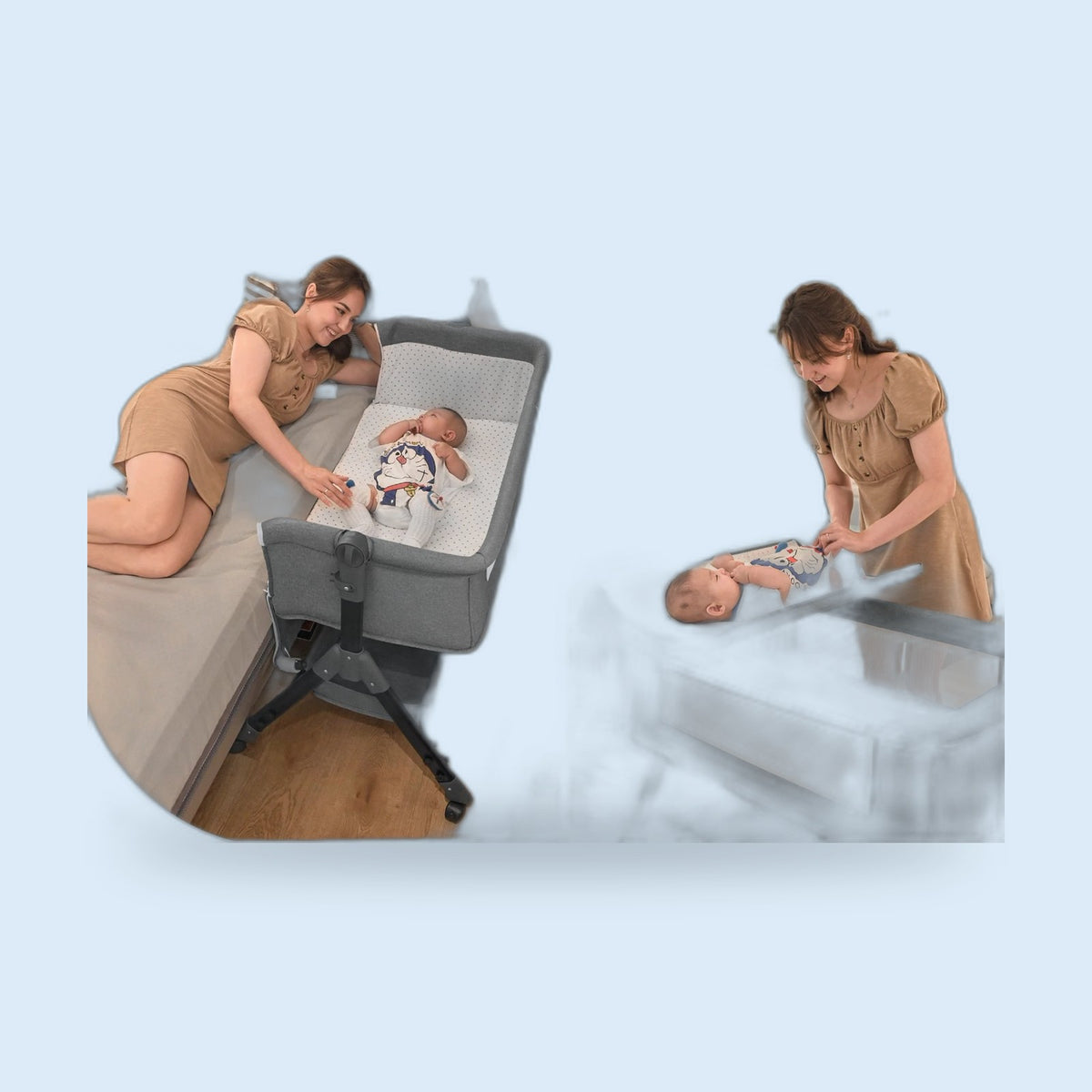 Buggino Grugapark – Beistellbett in Khaki, Ansicht 6
