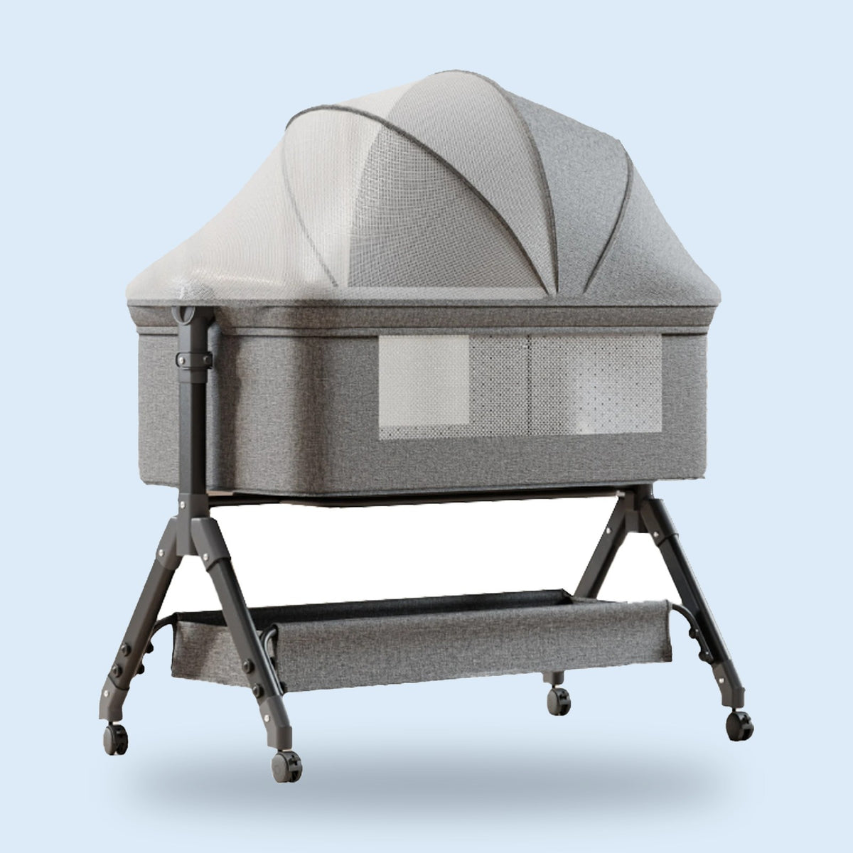 Buggino Grugapark – Beistellbett in Khaki, Ansicht 3