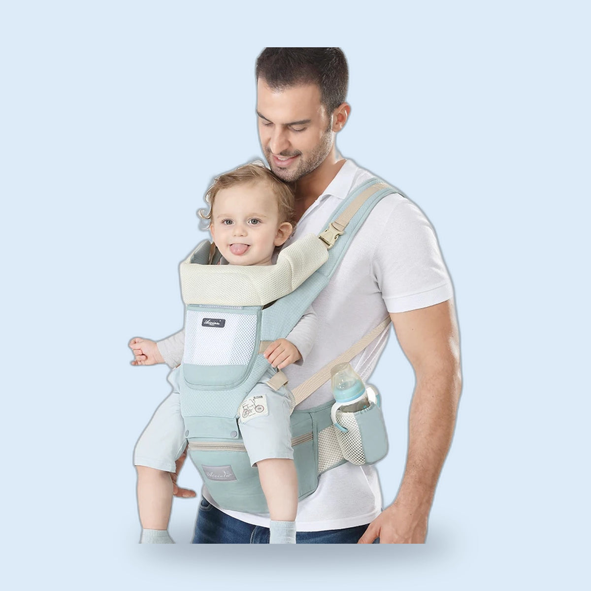 Buggino Havel – Hip seat carrier in green, view 6