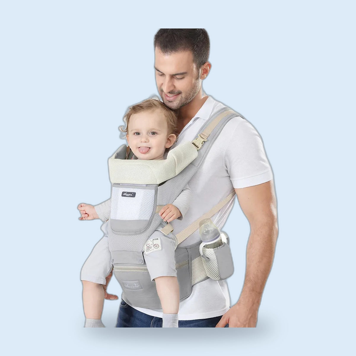 Buggino Havel – Hip seat carrier in green, view 4