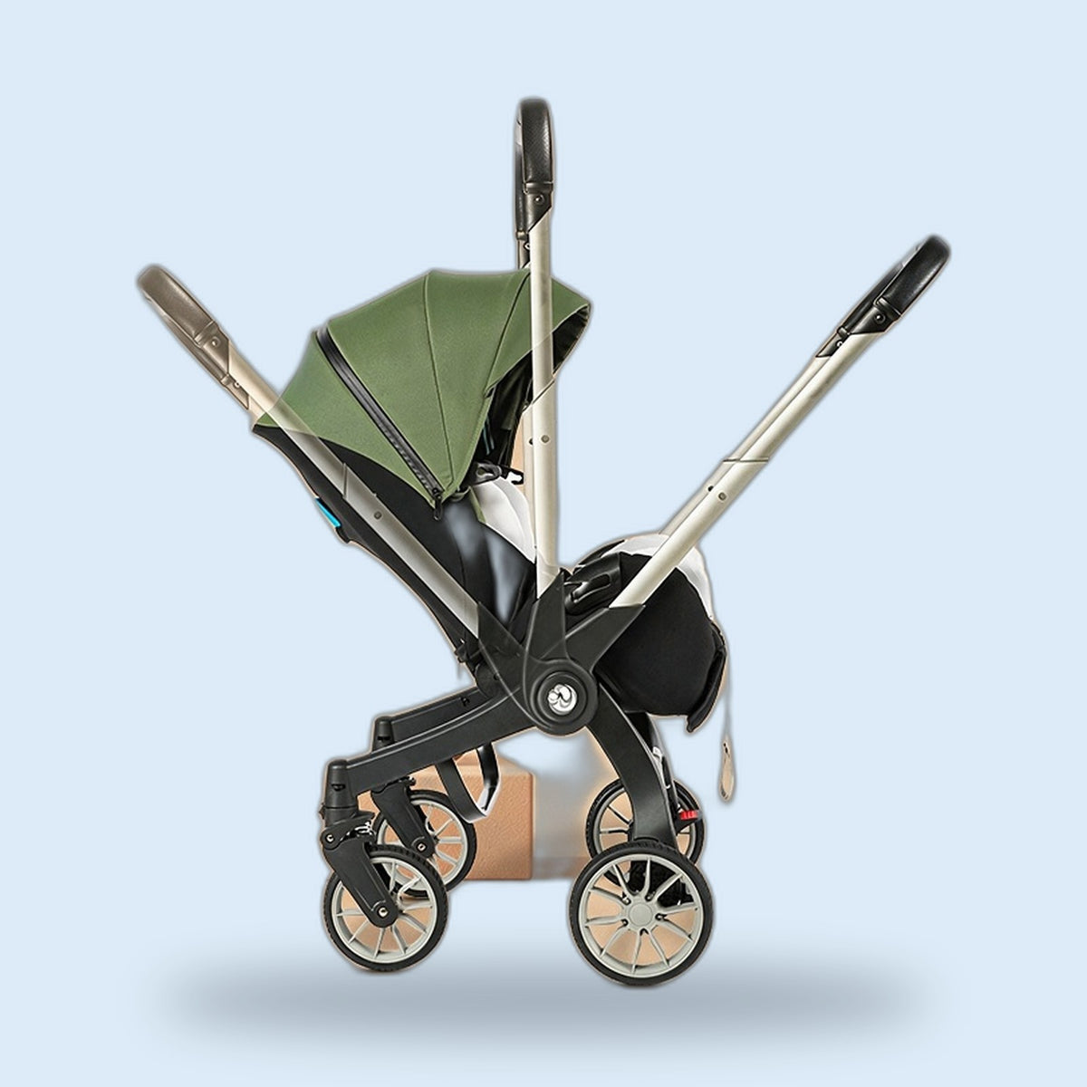 Buggino Isar – Kombi-Kinderwagen in Khaki, Ansicht 8