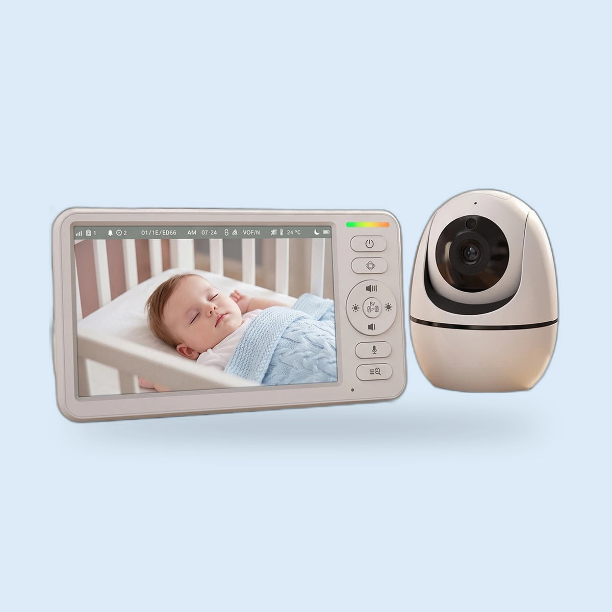 Buggino Limmat – Babyphone in Weiß, Ansicht 2