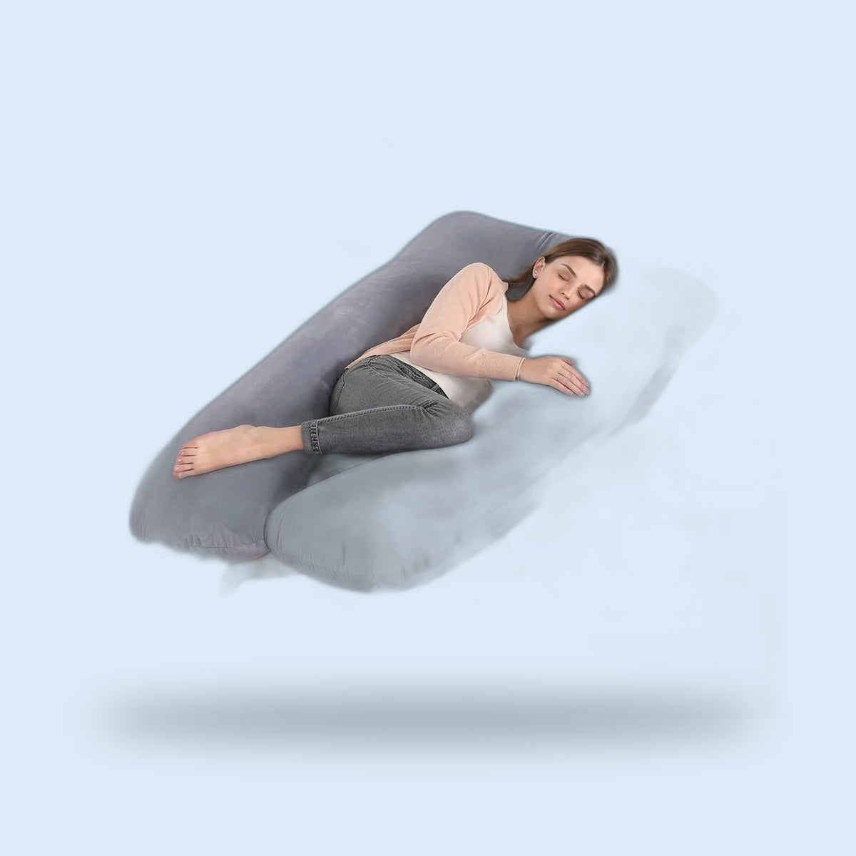 Buggino Maas – Coussin de grossesse coloris gris, vue 2