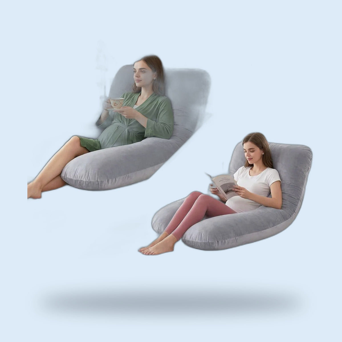 Buggino Maas – Coussin de grossesse coloris gris, vue 4