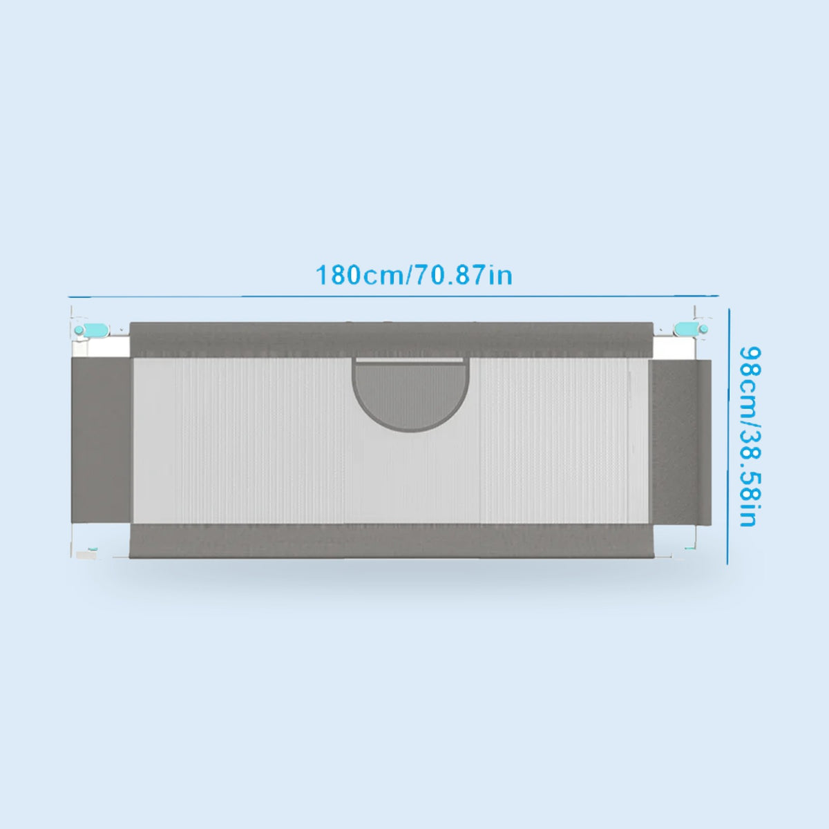 Buggino Mauerpark – Bed rail in gray, view 4