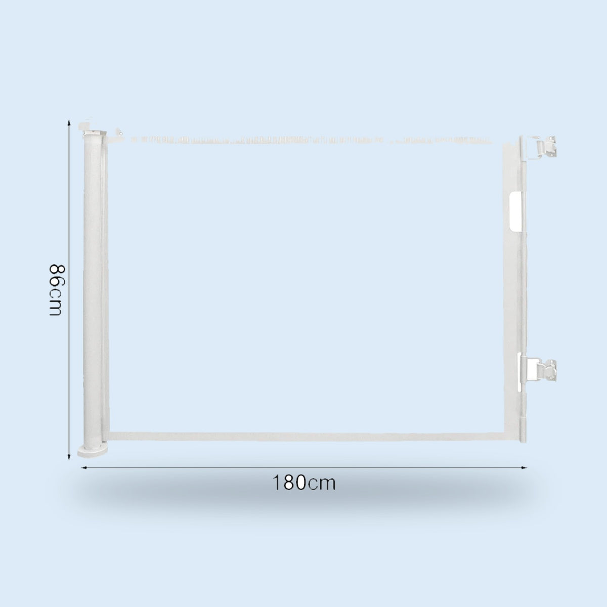 Buggino Nordpark – Barrière d’escalier coloris blanc, vue 3
