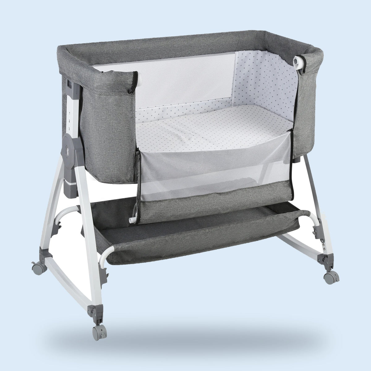 Buggino Phoenix – Babybett in Grau, Ansicht 2