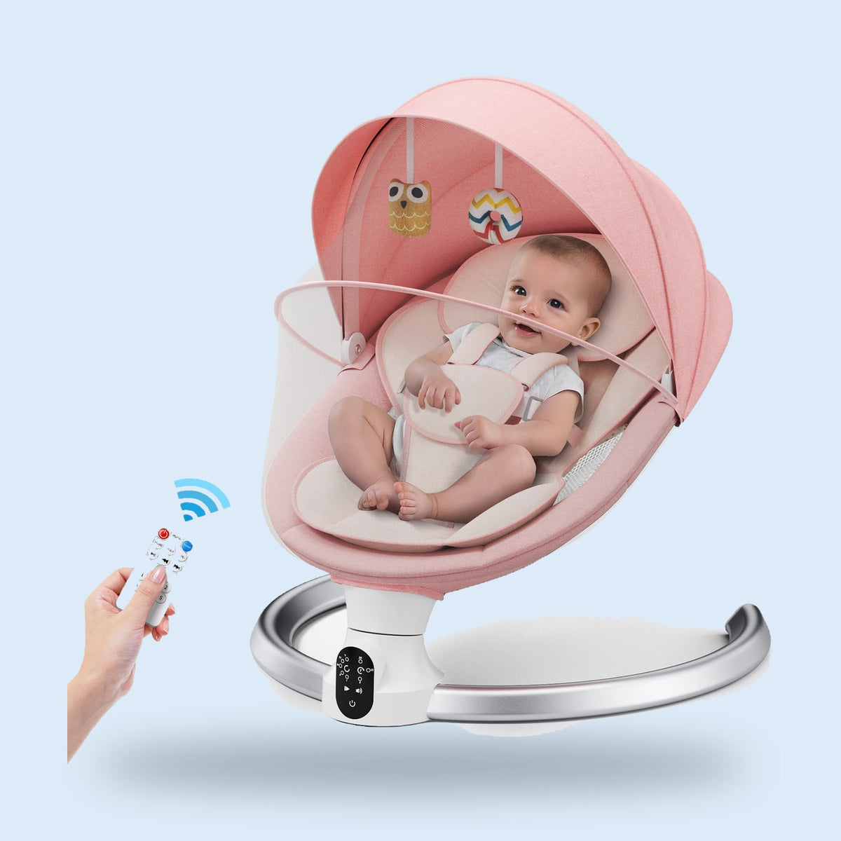 Buggino Ratzeburg – Babywippe in Schwarz, Ansicht 3