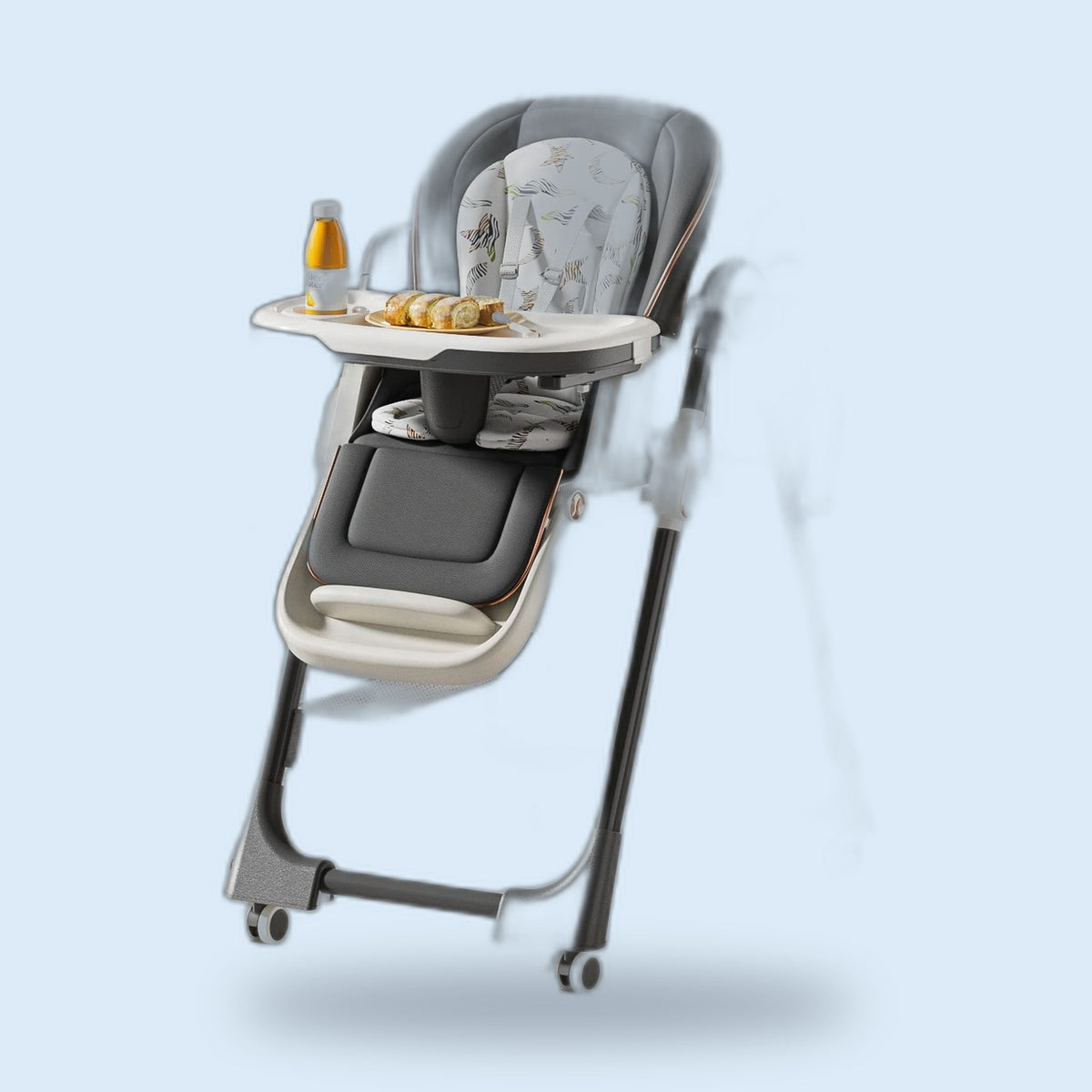 Buggino Reuss – Hochstuhl in Khaki, Ansicht 3