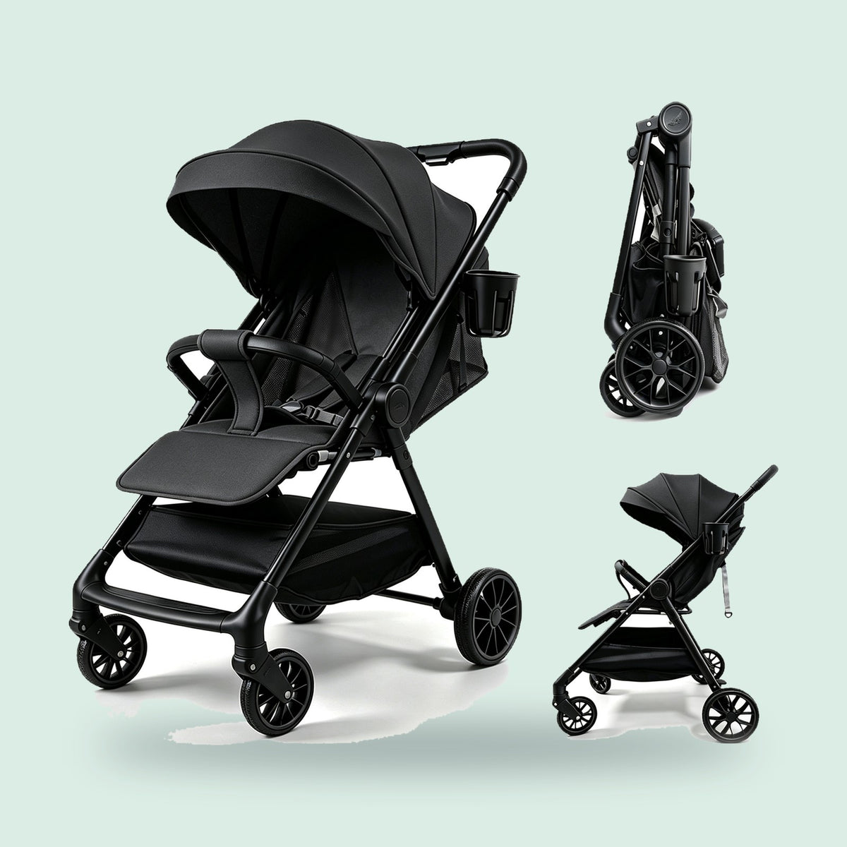 Buggino Rhein – Reisebuggy in Grau, Ansicht 2
