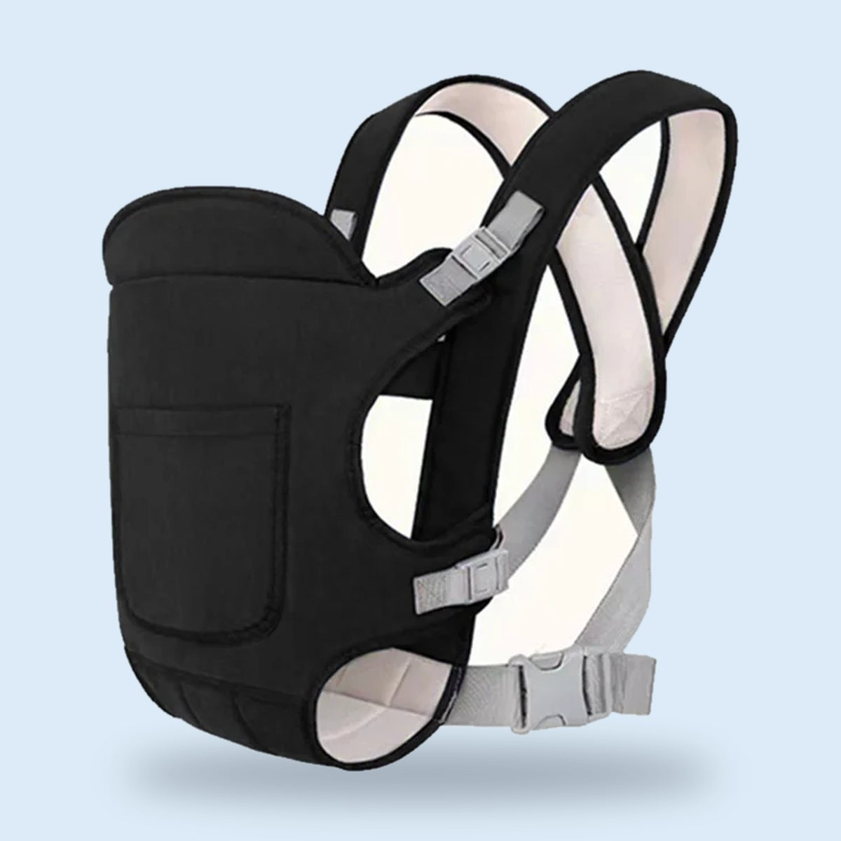 Buggino Rhone – Baby wrap in black, view 1