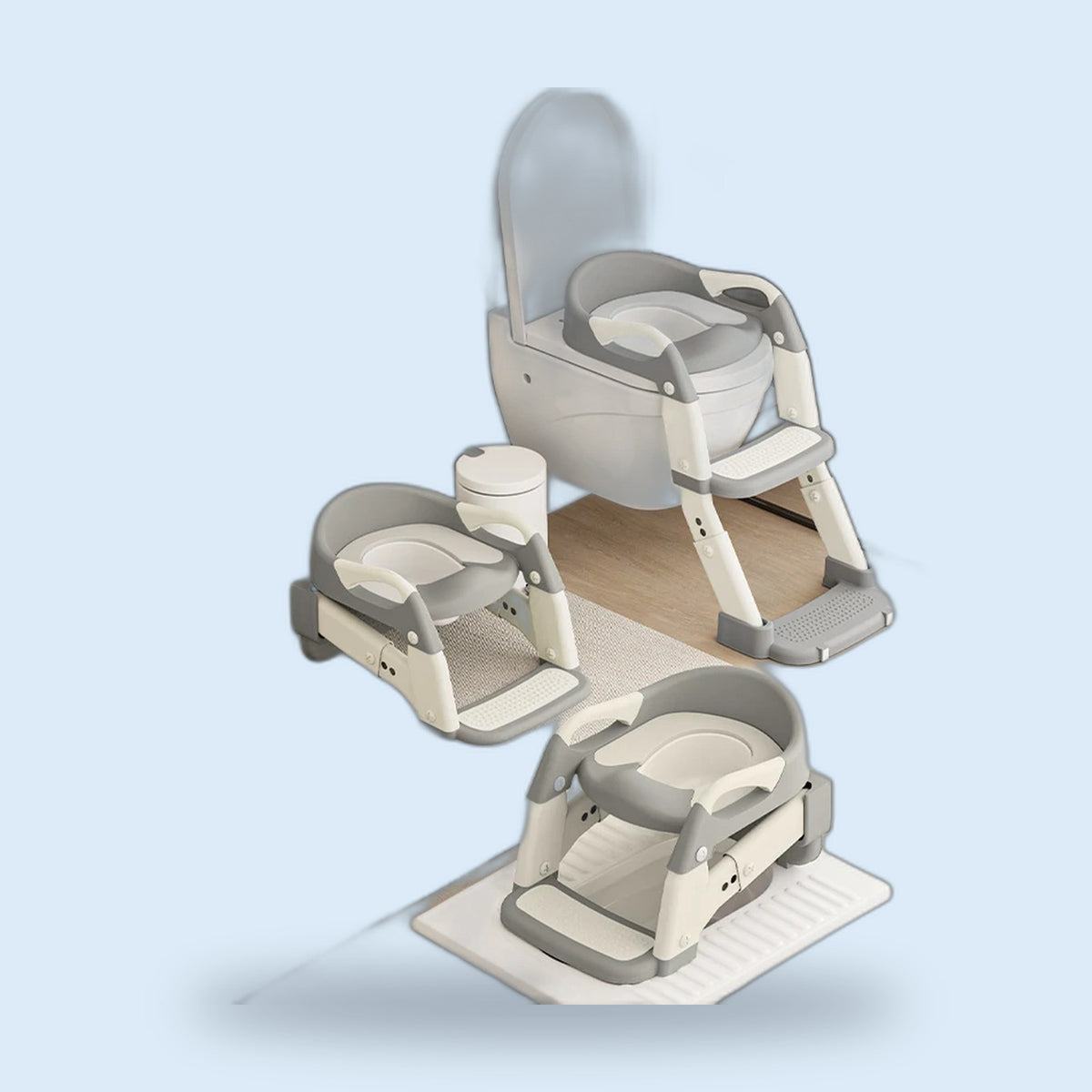 Buggino Saar – Potty training seat in gray, view 2
