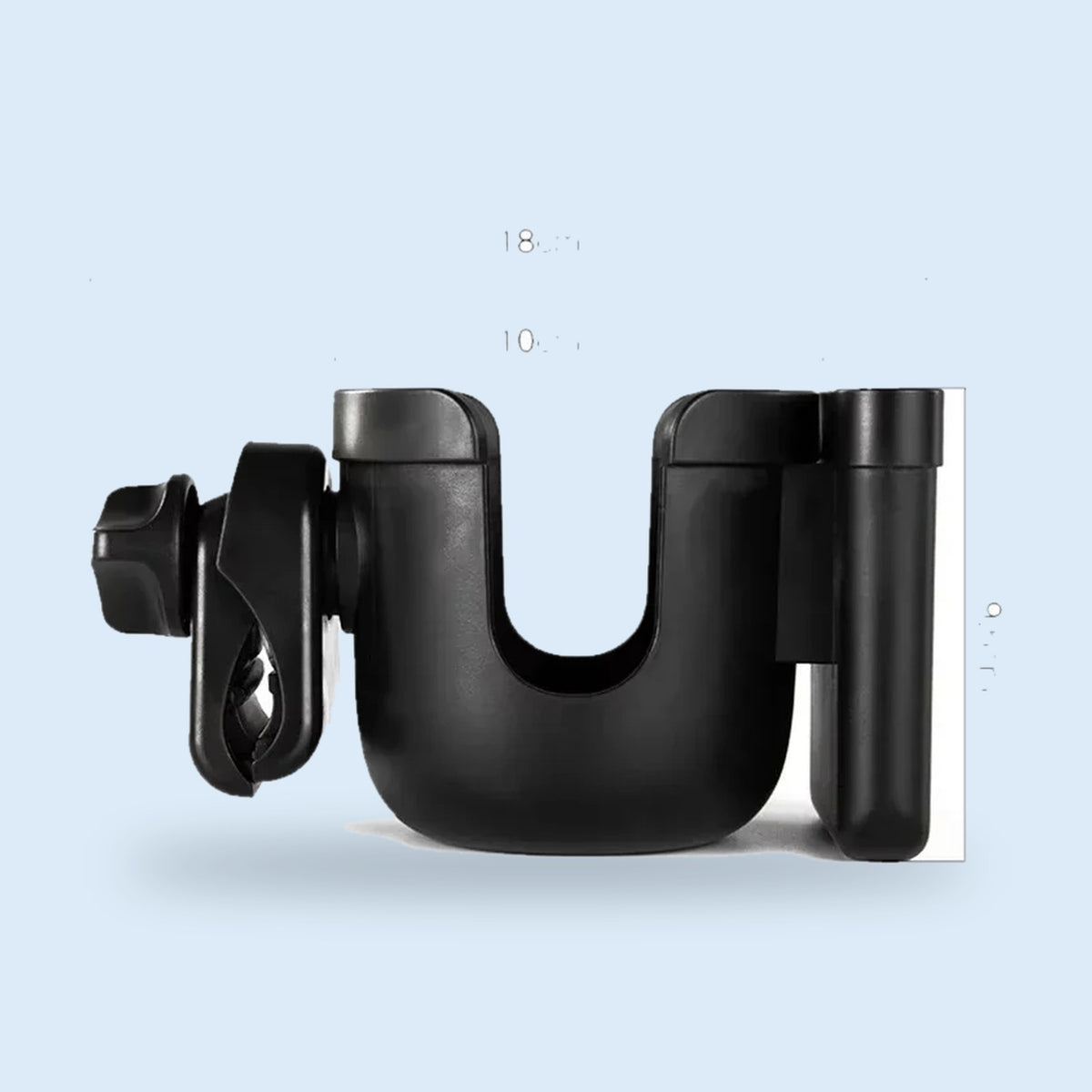 Buggino Sieg – Porte-biberon coloris noir, vue 1