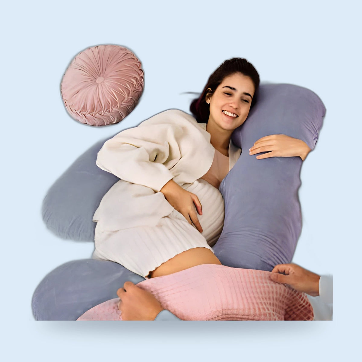 Buggino Tegernsee – Coussin de grossesse coloris gris foncé, vue 6