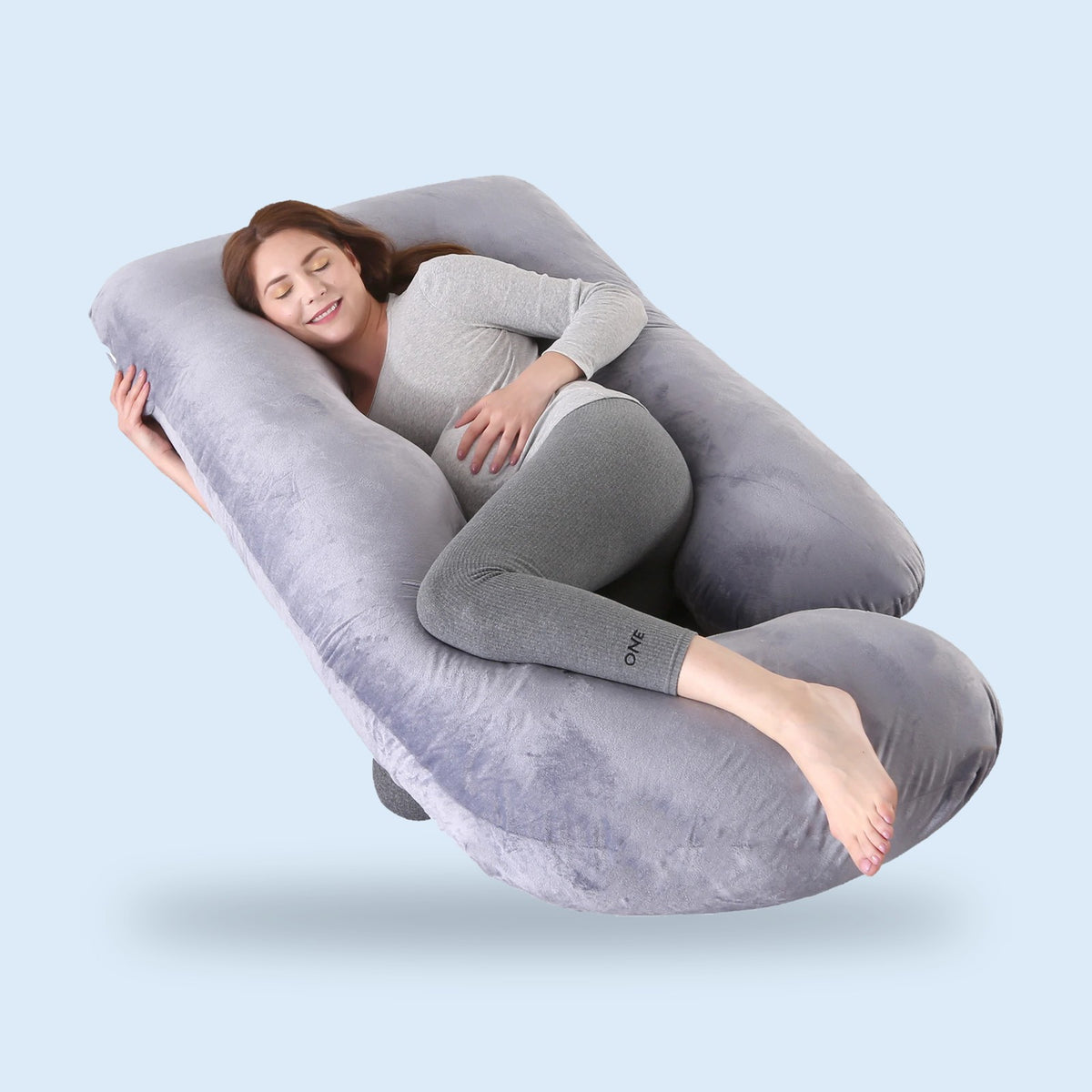 Buggino Tegernsee – Coussin de grossesse coloris gris foncé, vue 3