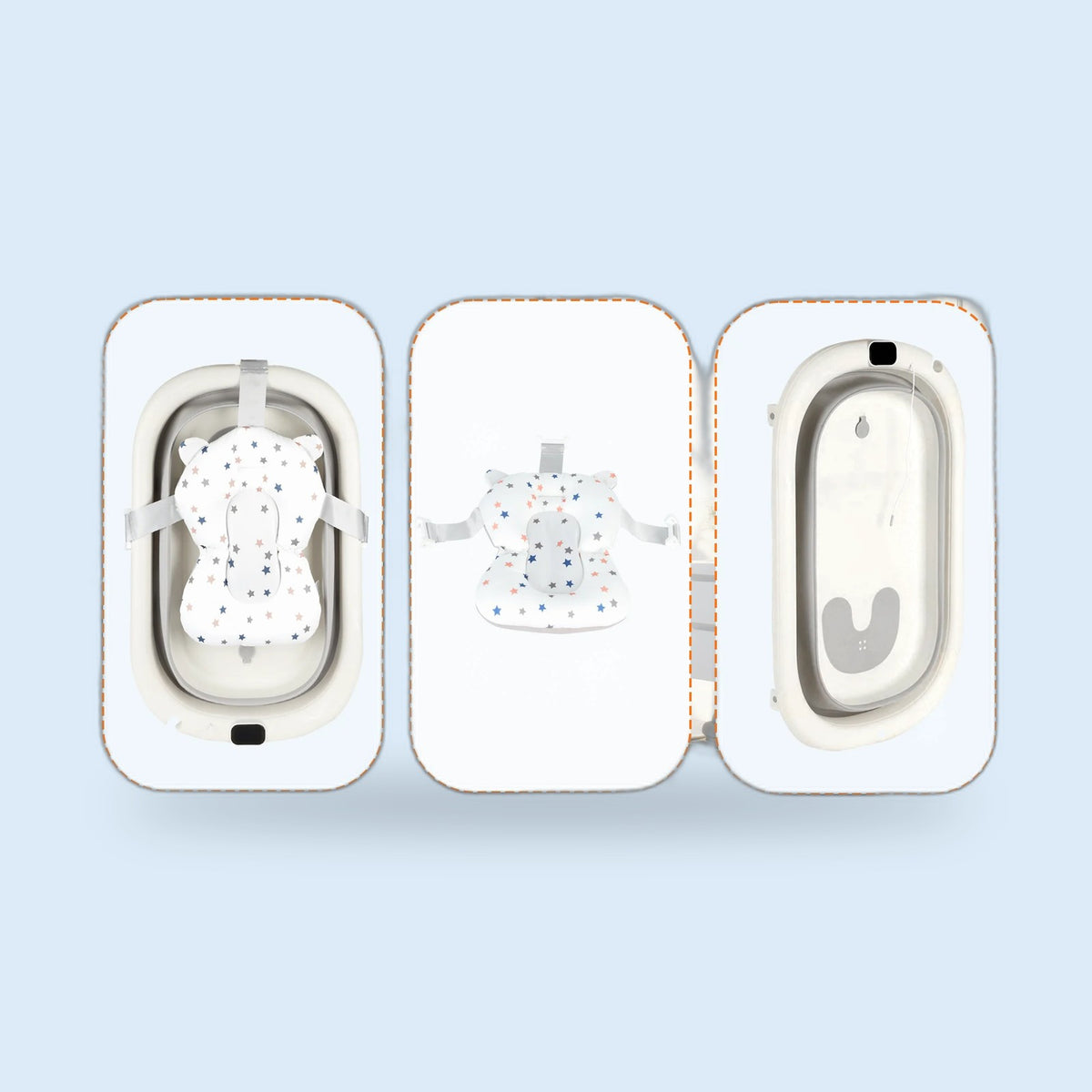 Buggino Texel – Baignoire bébé coloris gris, vue 4