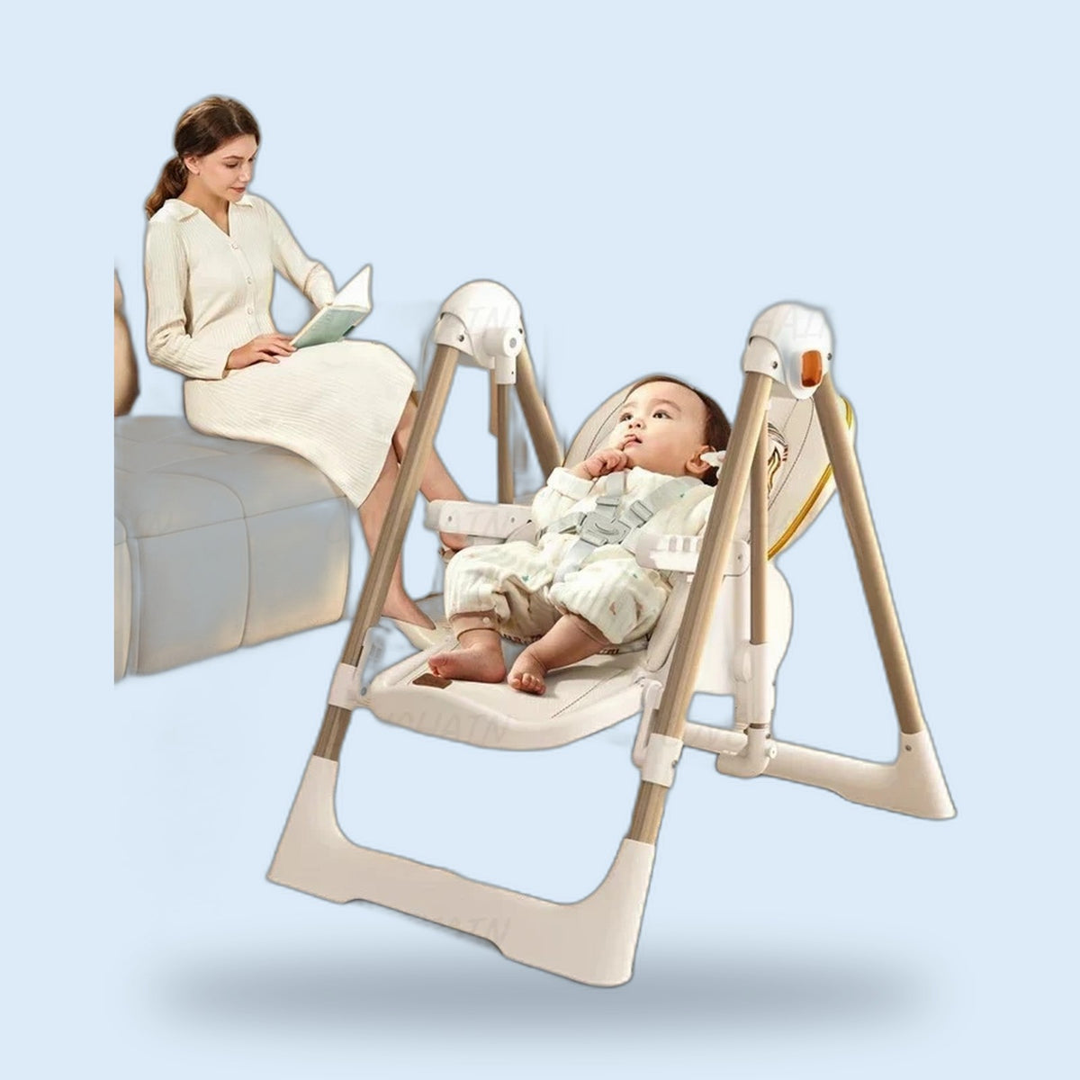 Buggino Thunersee – High chair in gray, view 3