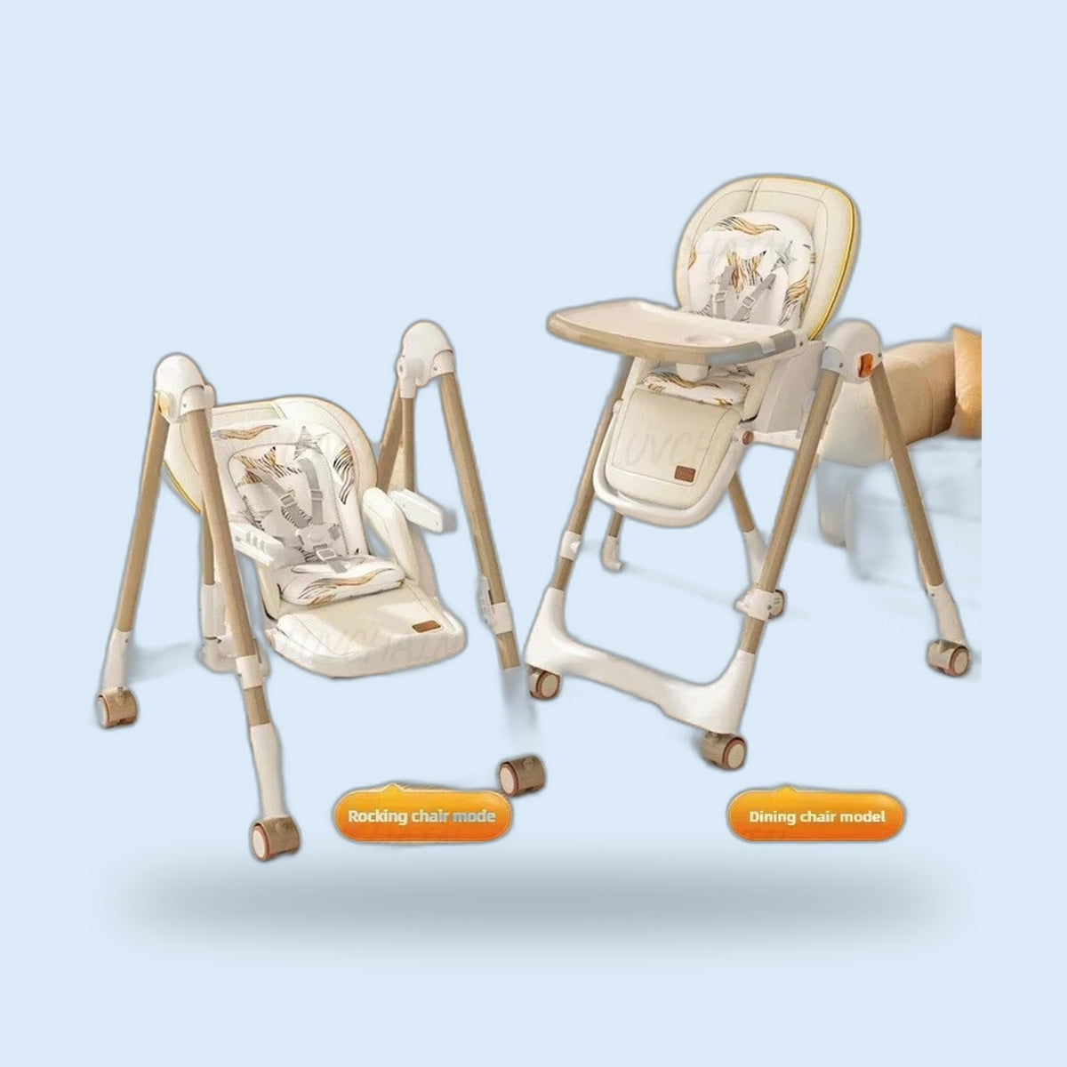 Buggino Thunersee – High chair in gray, view 6