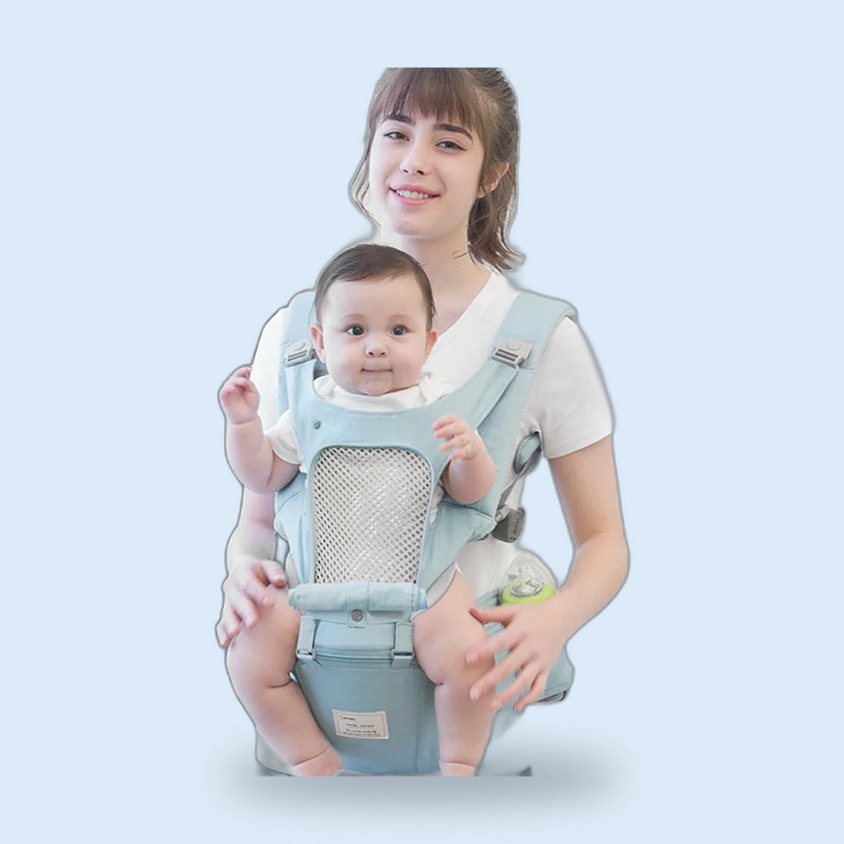 Buggino Usedom – Porte-bébé hip seat coloris rose, vue 7