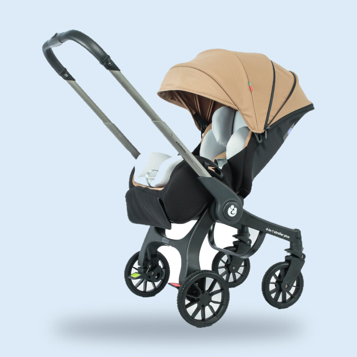 Buggino Vondel – Kombi-Kinderwagen in Schwarz, Ansicht 4