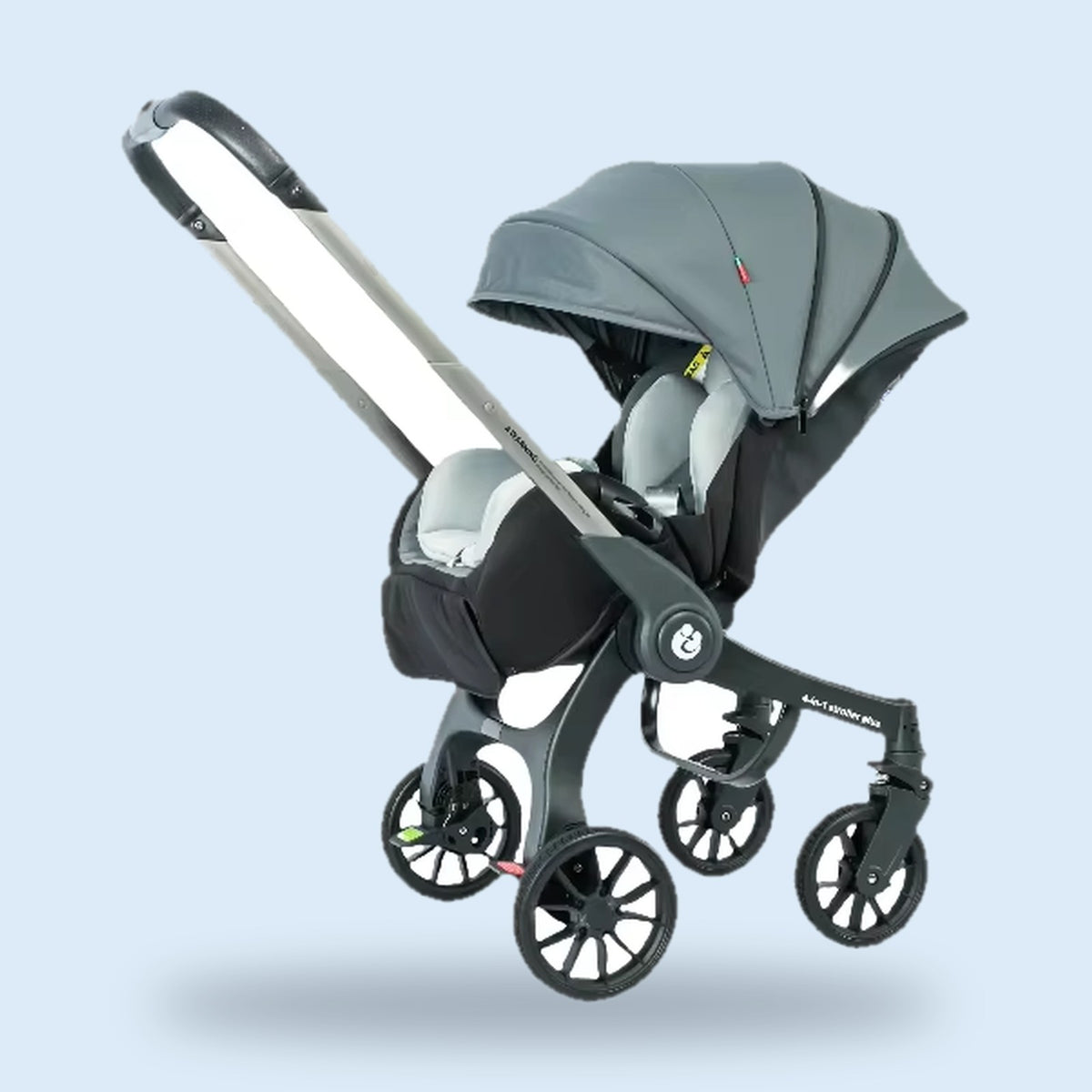 Buggino Vondel – Kombi-Kinderwagen in Schwarz, Ansicht 6