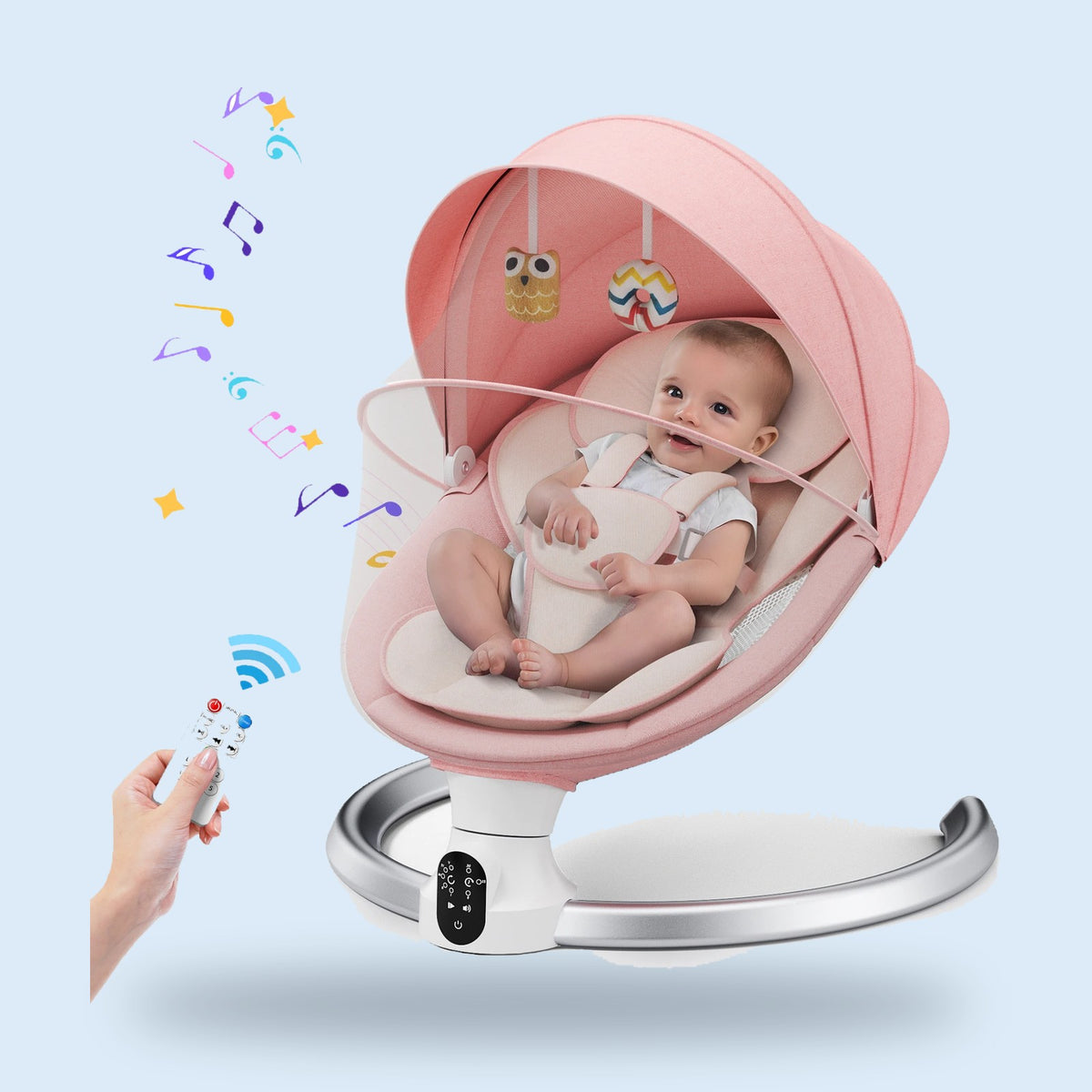 Buggino Walchensee – Baby swing in pink, view 3