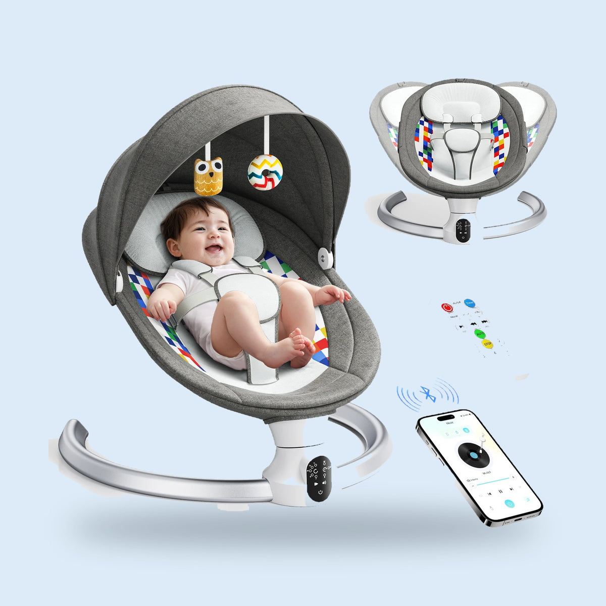 Buggino Walchensee – Baby swing in pink, view 4
