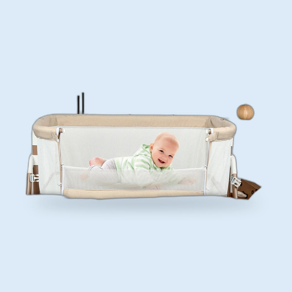 Buggino Westerpark – Lit bébé 3 en 1 coloris blanc, vue 2