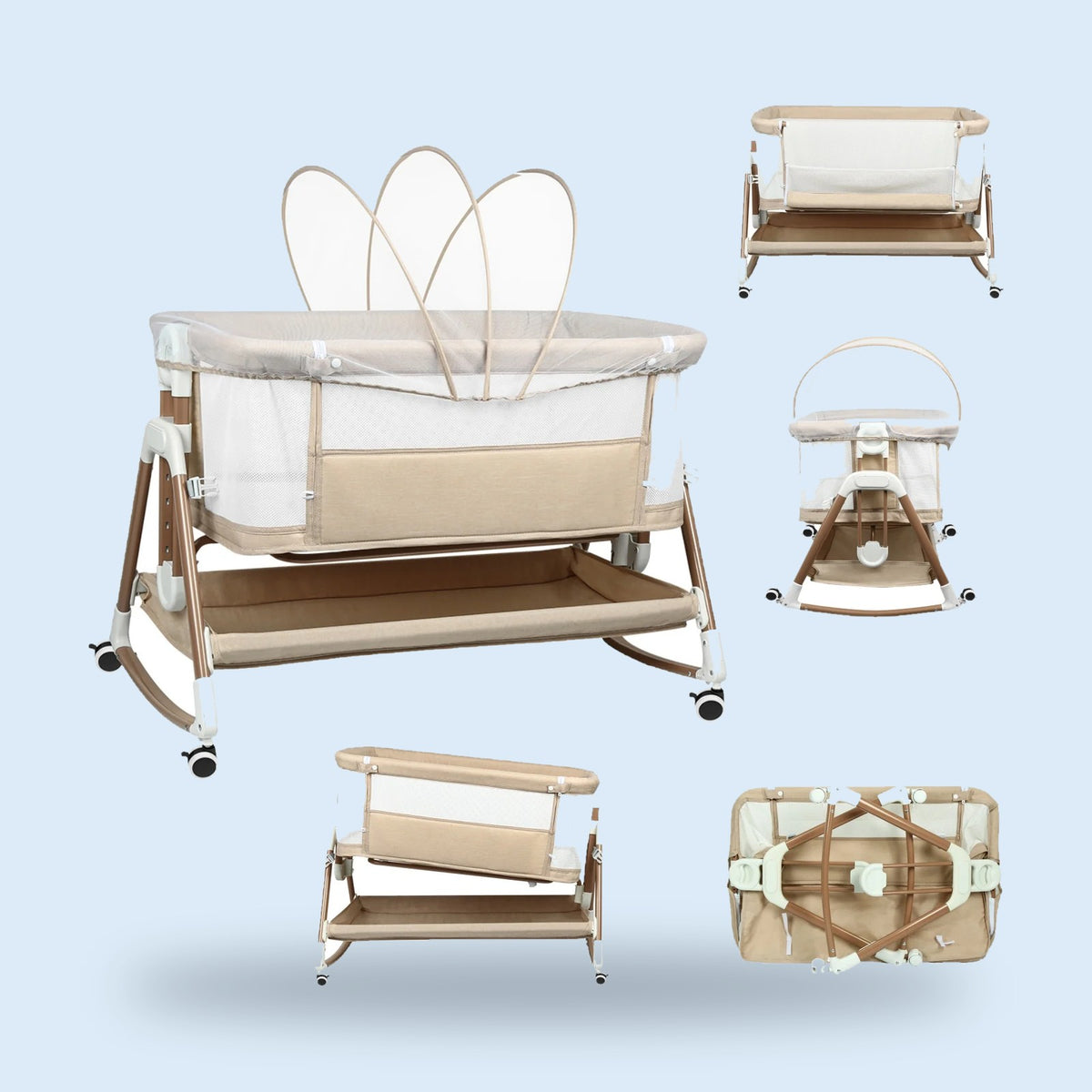 Buggino Westerpark – Lit bébé 3 en 1 coloris blanc, vue 6