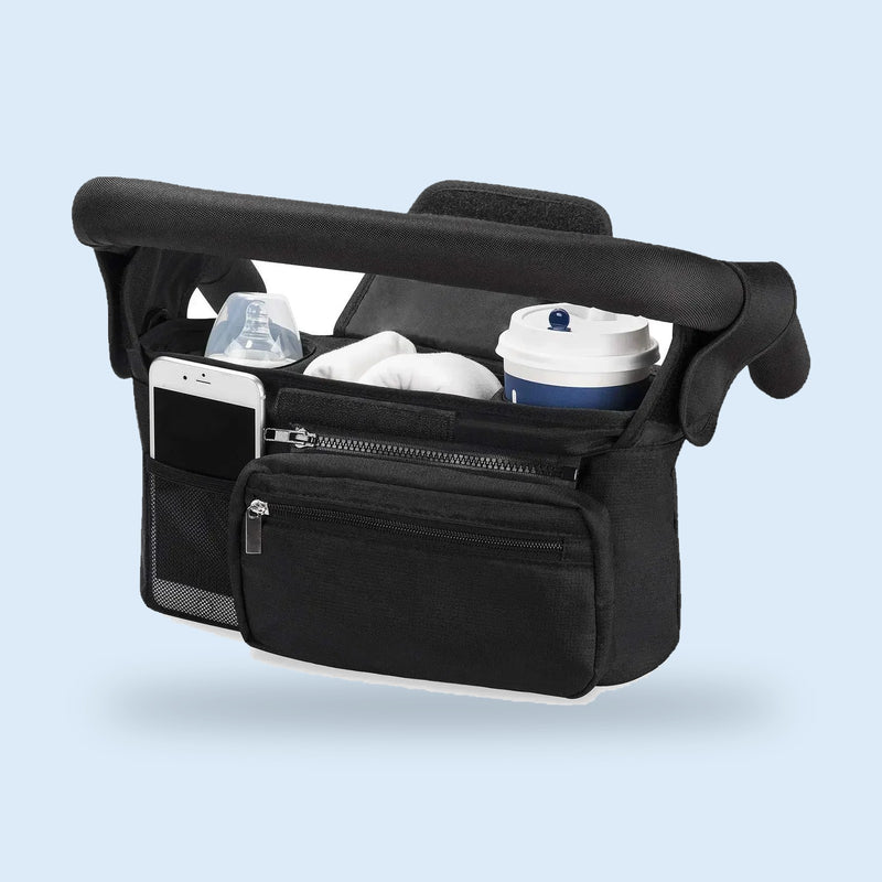 Buggino Wupper – Kinderwagen-Organizer mit 2 Becherhaltern und Handyfach