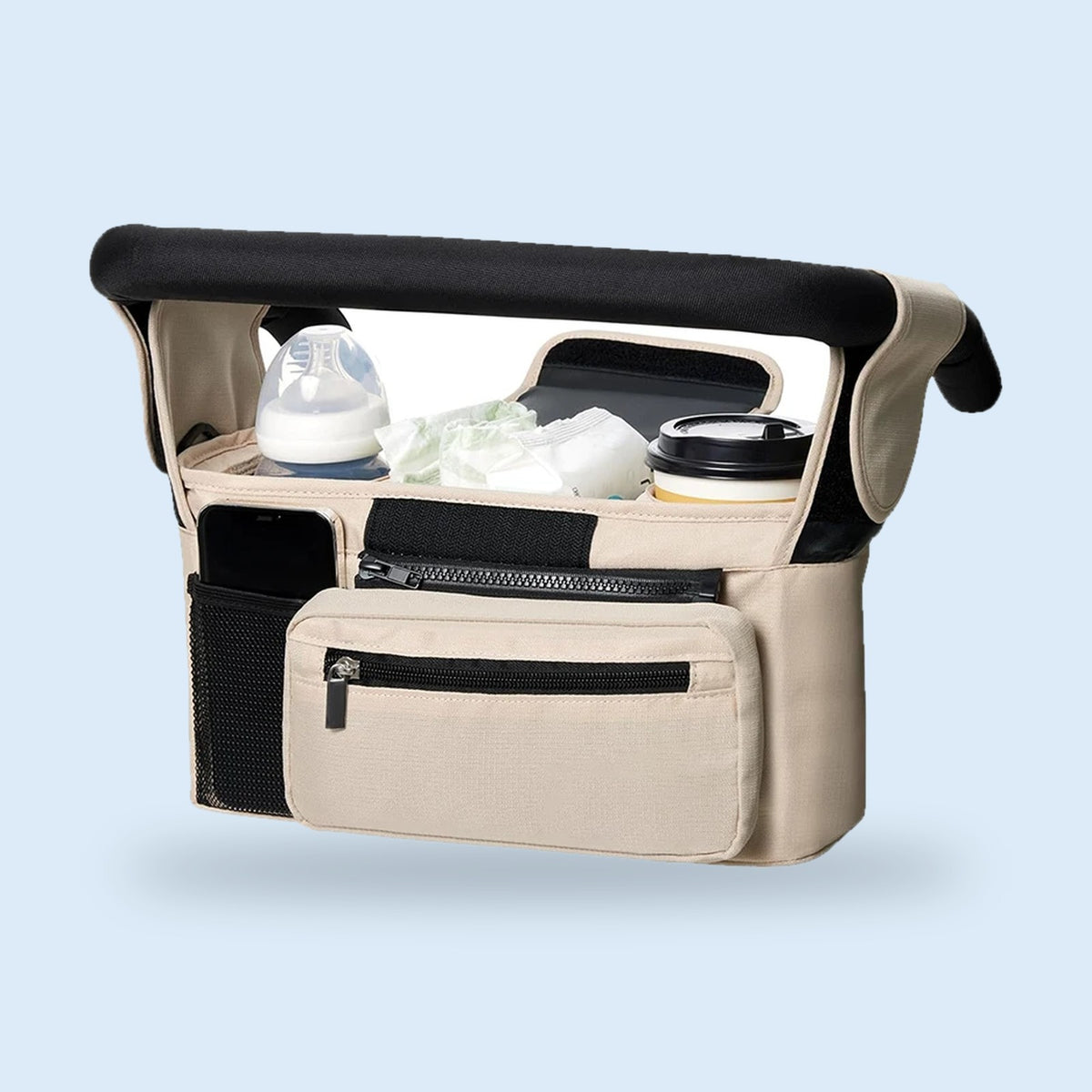Buggino Wupper – Organizer in Schwarz, Ansicht 6