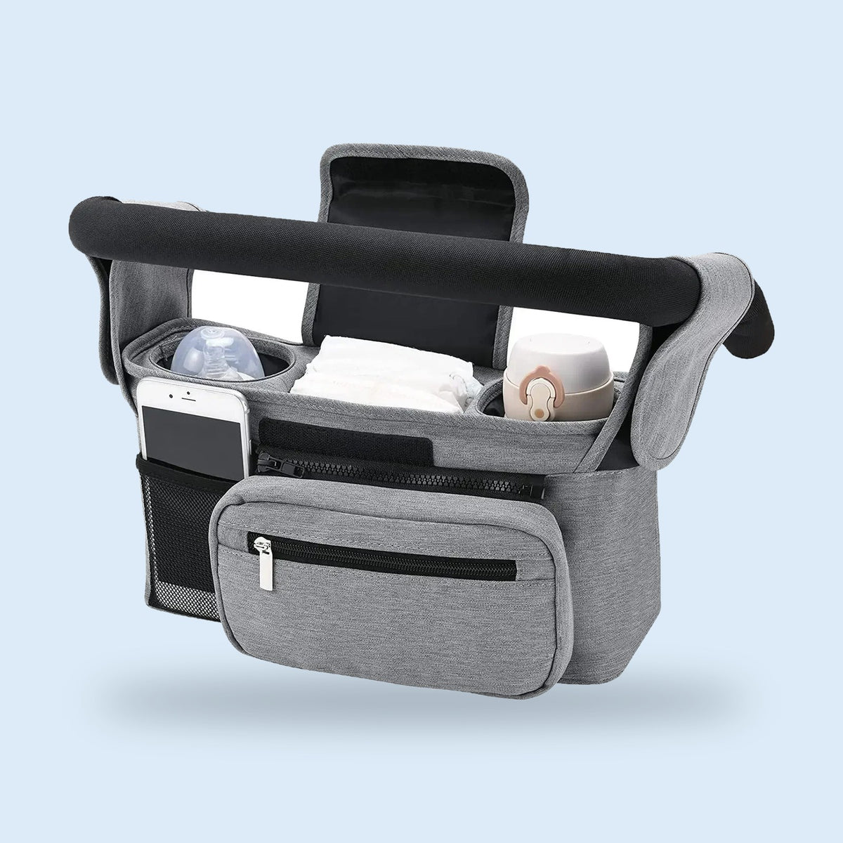 Buggino Wupper – Organizer in Schwarz, Ansicht 7