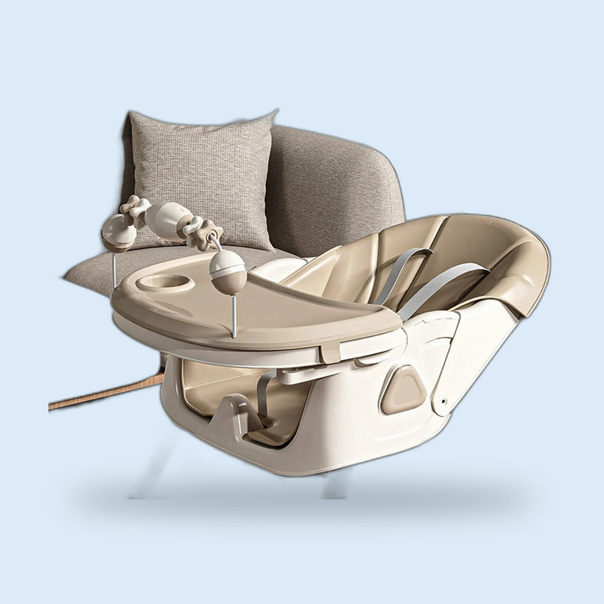 Buggino Zugersee – High chair in green, view 3